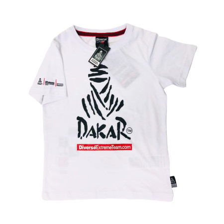 Vaikiški balti marškinėliai DAKAR 2020