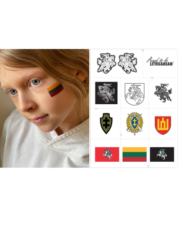 Tatuiruočių rinkinys Proud to be Lithuanian